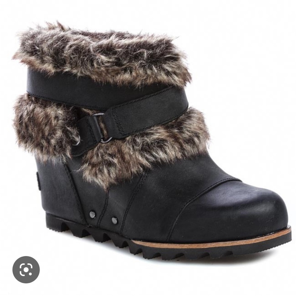 SOREL JOAN OF ARCTIC WEDGE ANKLE BOOTS